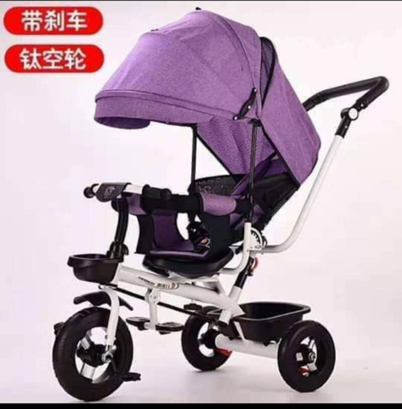 Pushchairs Baby Stroller Tricycle Baby Car Lightweight Folding Baby Stroller 1 6 Year Old Child Car Large Stroller Pushchairs Prams Purple Kidzkit